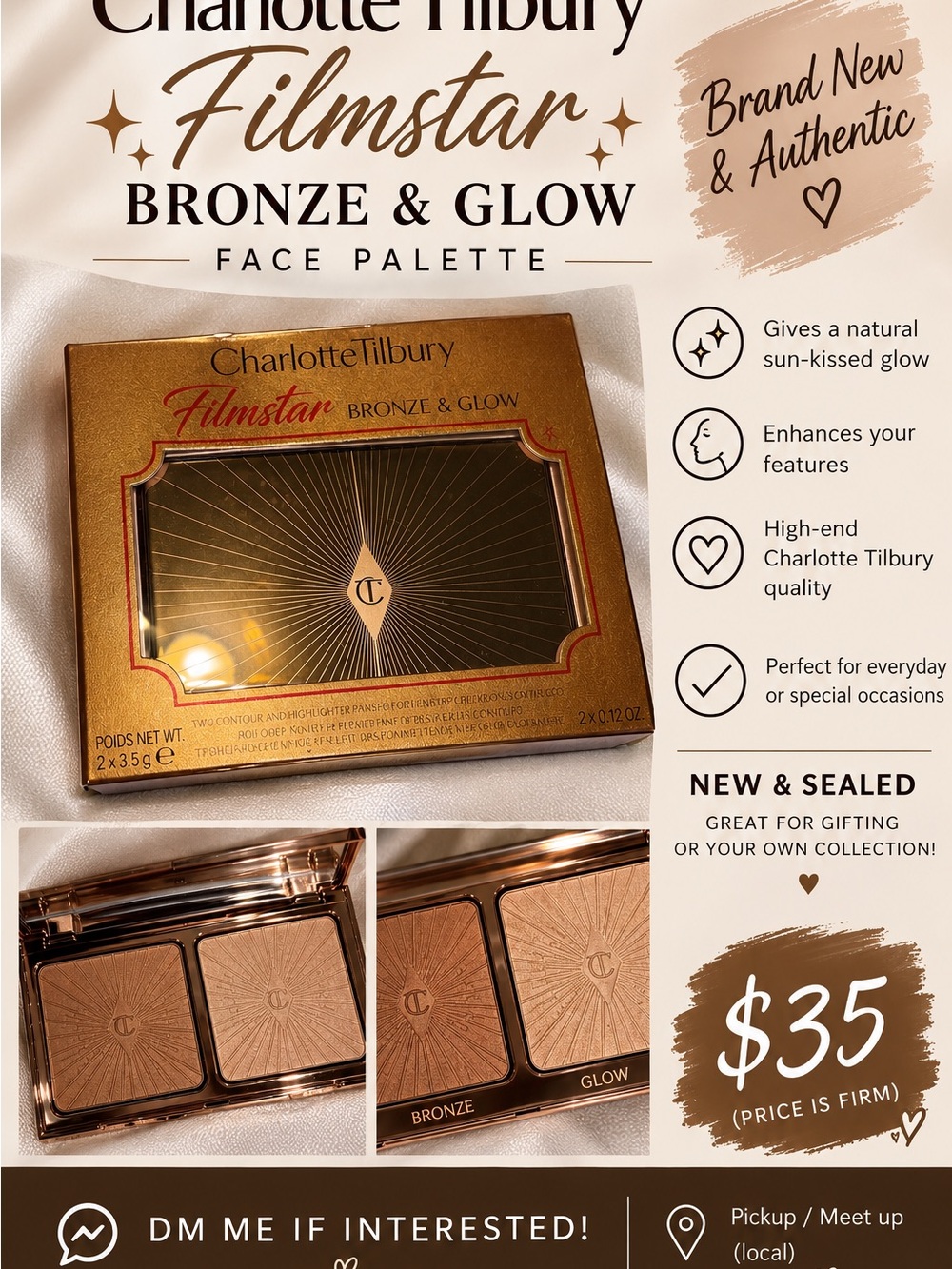 Charlotte Tilbury Bronze & Glow Face Palette - Bronze, Glow